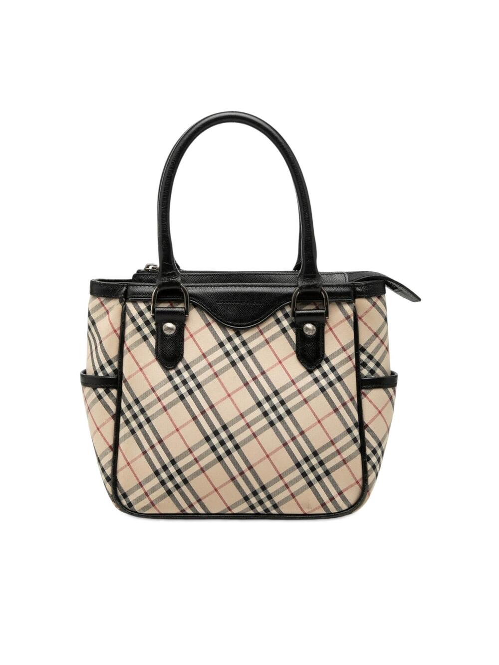 Burberry Nova Check Canvas Handbag Pre- #308399B39B